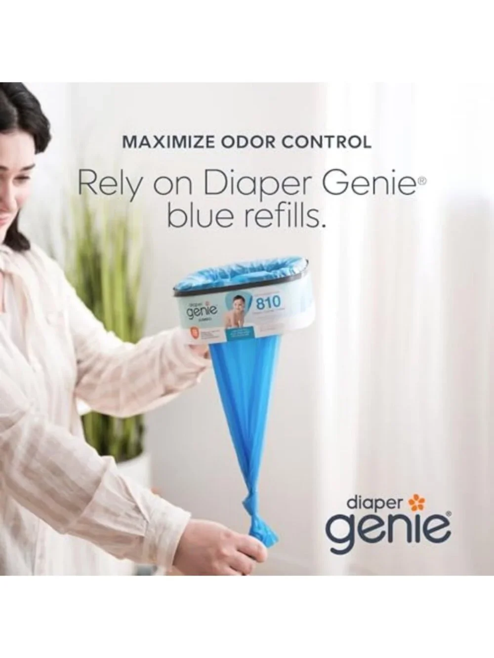 Jumbo Diaper Refill Bags - Continuous Film, Holds 810 Newborn Diapers